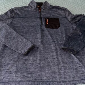 Ruff Hewn Black and Blue Quarter-Zip Sweatshirt